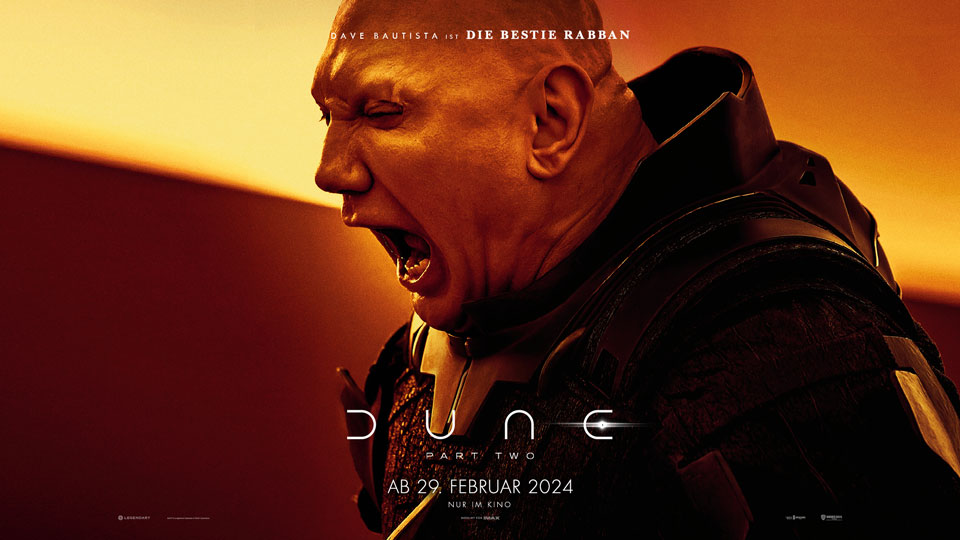 Dune Part Two Film Beast Rabban Dave Bautista